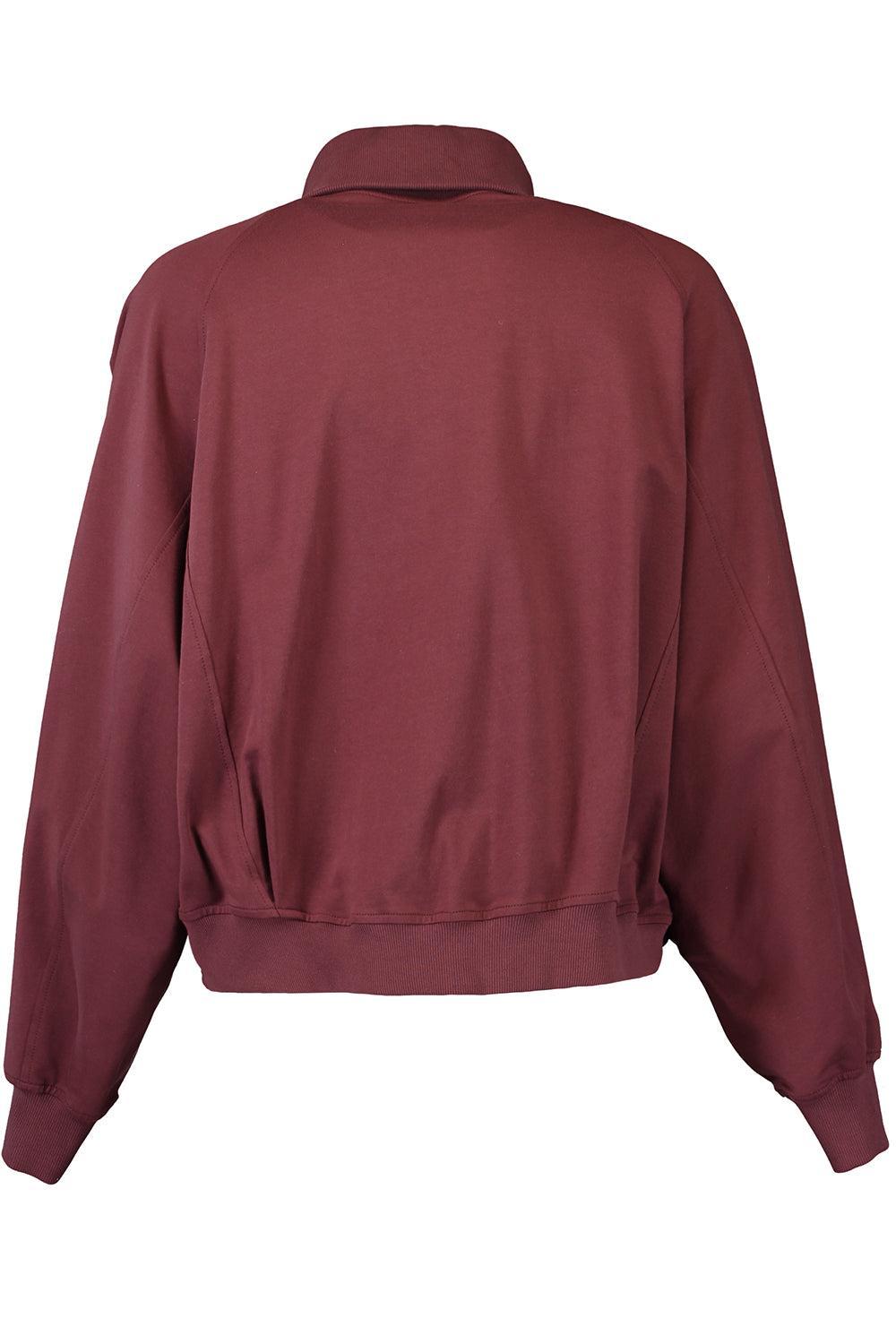Lightweight Zip Sweatshirt-BORDEAUX-XS-CLOTHINGTOPKNITS-BRUNELLO CUCINELLI