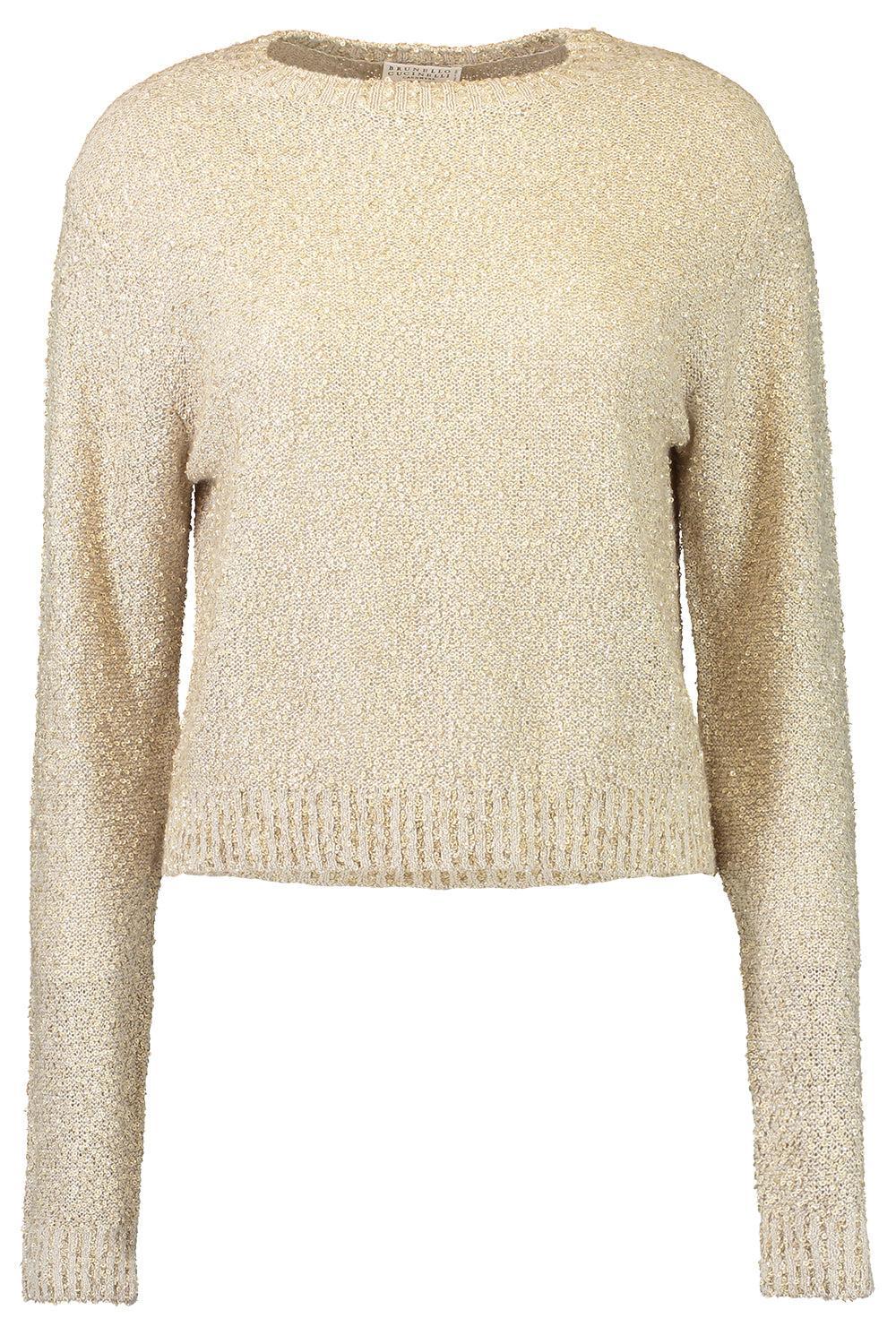 BRUNELLO CUCINELLI【M】カシミヤニット ベージュ系 上品 秋冬 BRUNELLO CUCINELLI【M】カシミヤニット ベージュ系 上品 秋冬