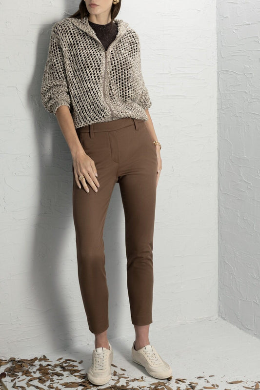 Open Weave Zip Cardigan