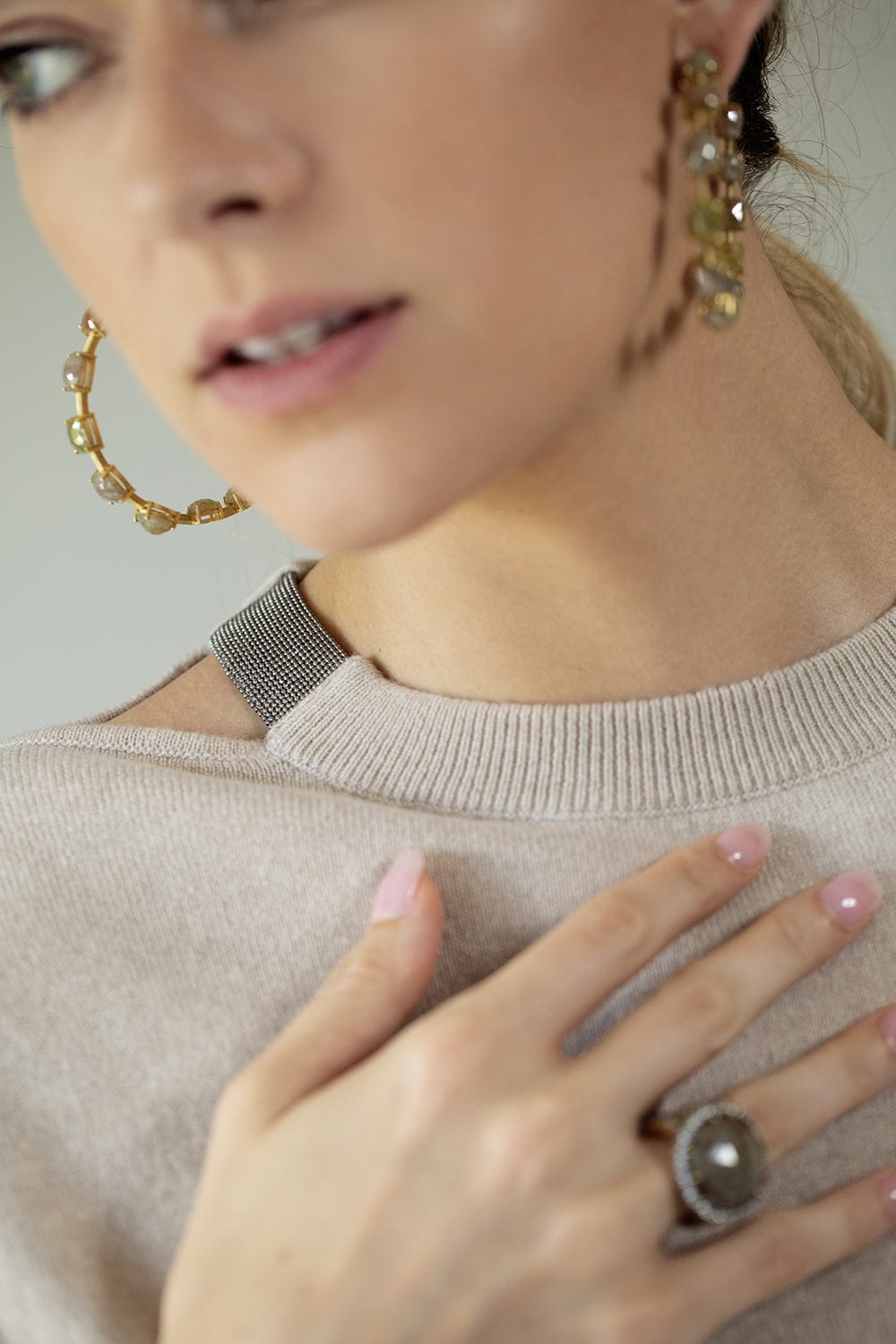 BRUNELLO CUCINELLI-Cashmere Knitted Sweater-