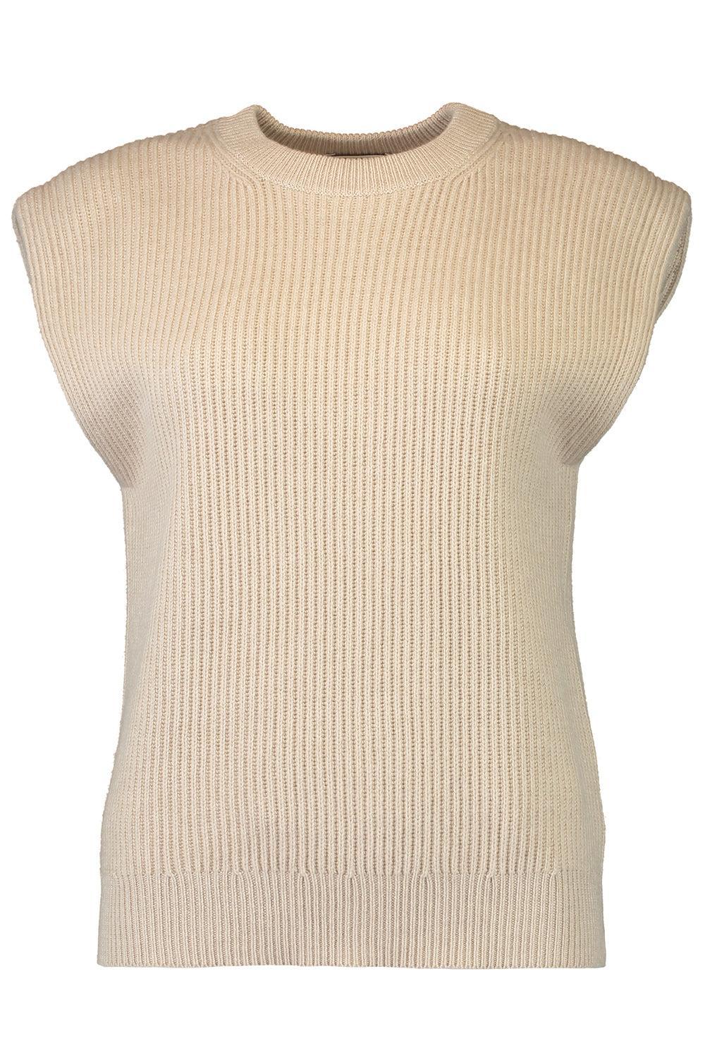 Nautical Sleeveless Knit Top-FEATHER-XS-CLOTHINGTOPKNITS-BRUNELLO CUCINELLI