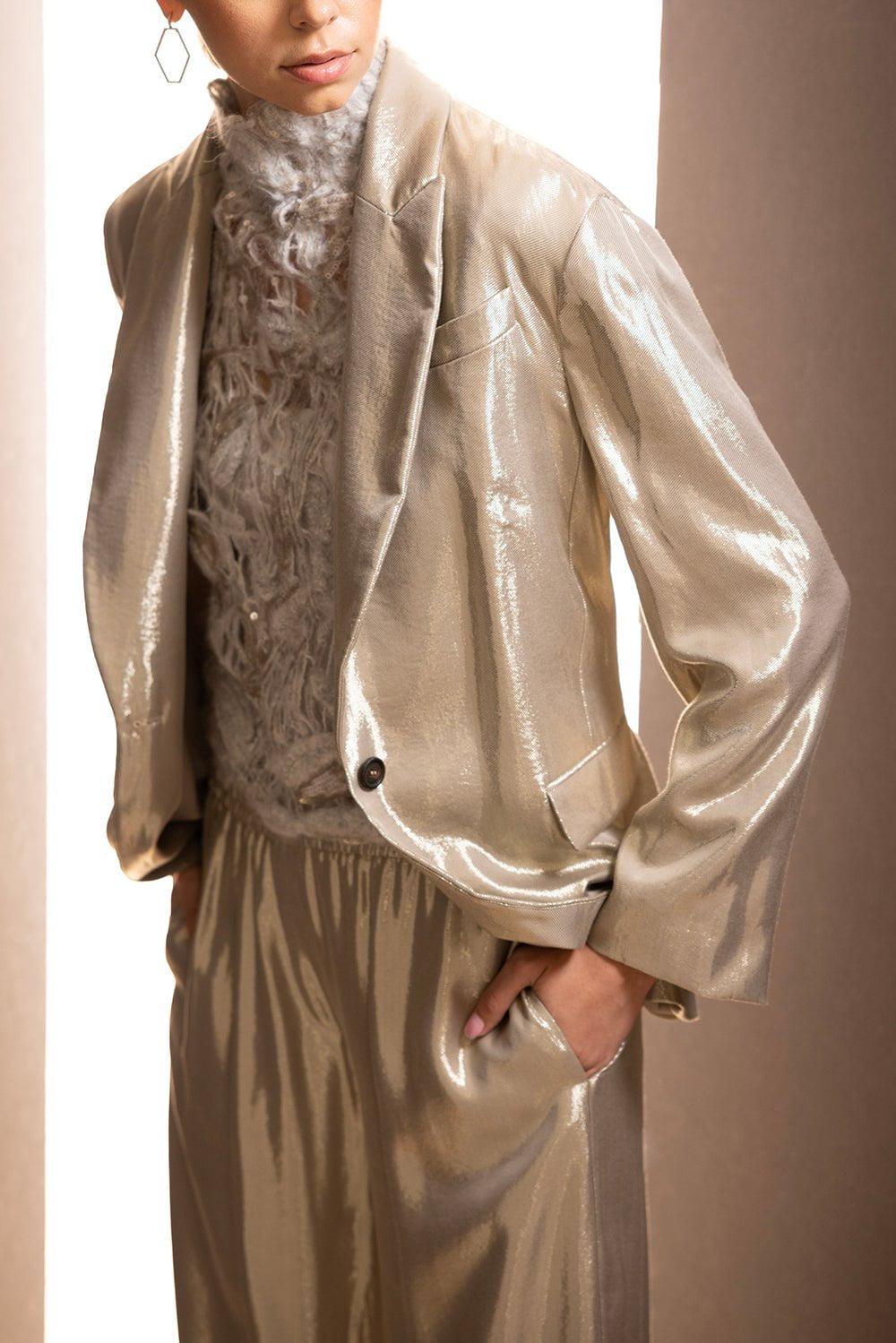 BRUNELLO CUCINELLI-Mock-Neck Opera Sweater-GREY