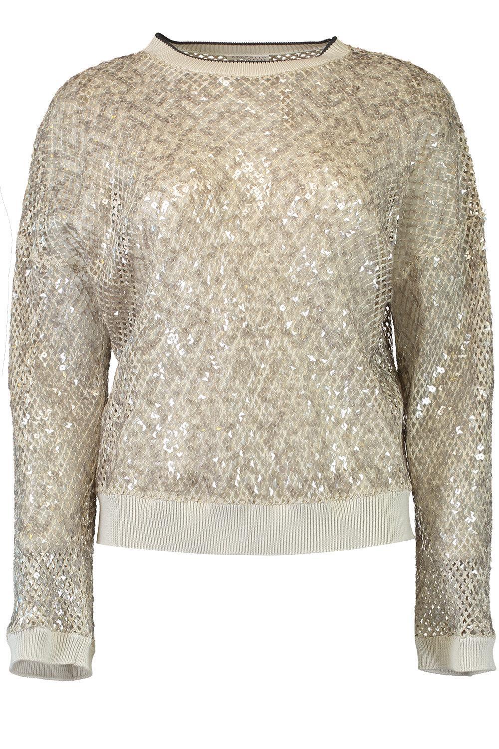 Couture Knit Crewneck-GREY-XS-CLOTHINGTOPKNITS-BRUNELLO CUCINELLI