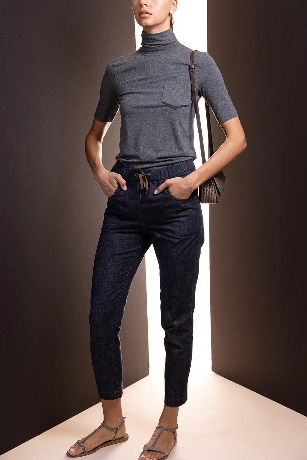 BRUNELLO CUCINELLI-Monili Pocket Stretch Turtleneck-