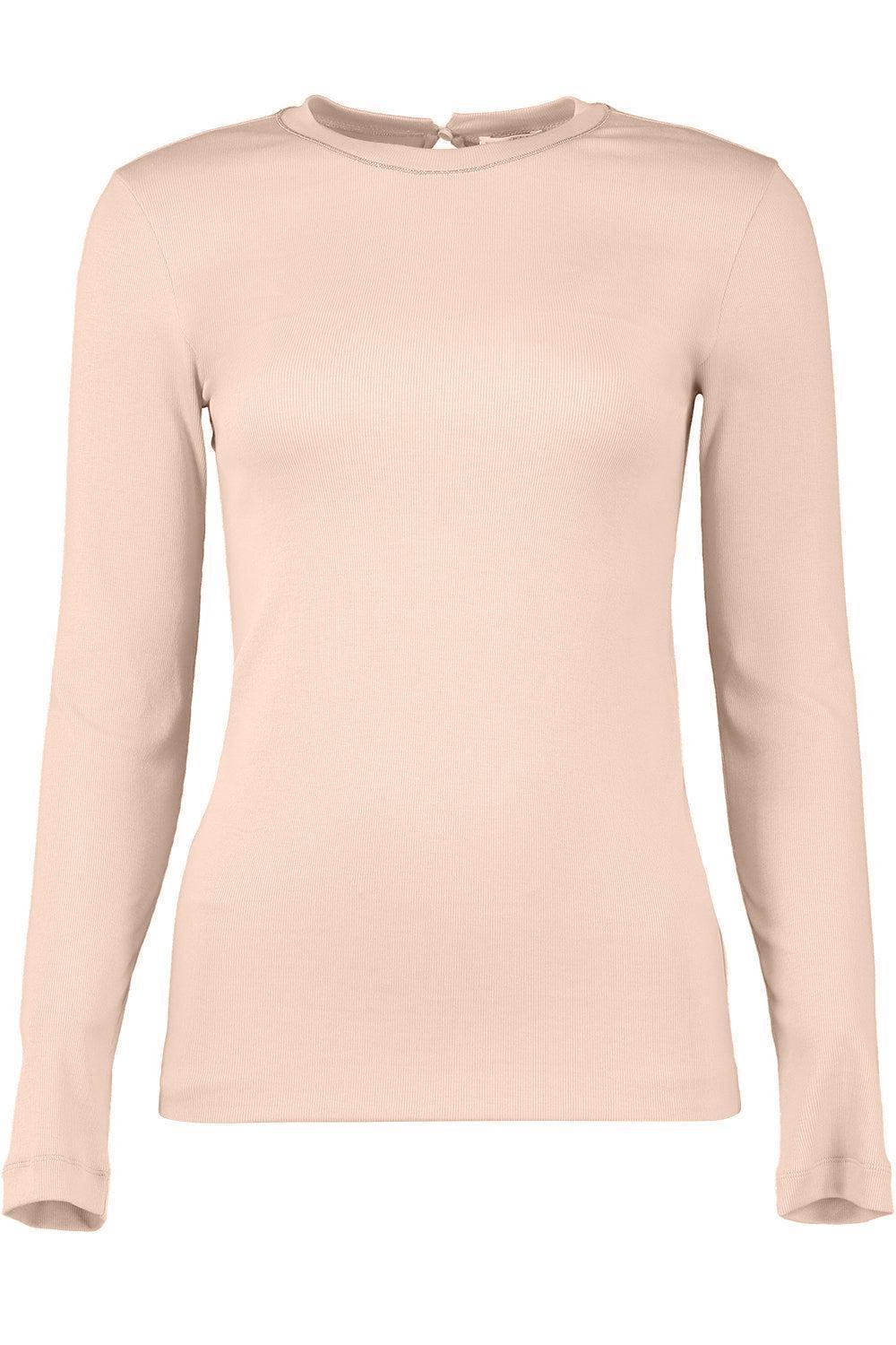 Long Sleeve Ribbed Tee-TALCO-XS-CLOTHINGTOPKNITS-BRUNELLO CUCINELLI