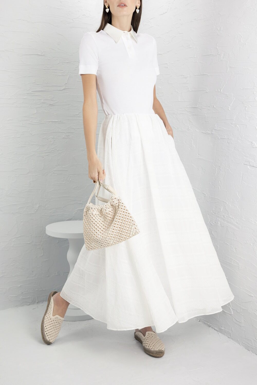 Fitted Rib Polo-WHITE-XS-CLOTHINGTOPKNITS-BRUNELLO CUCINELLI