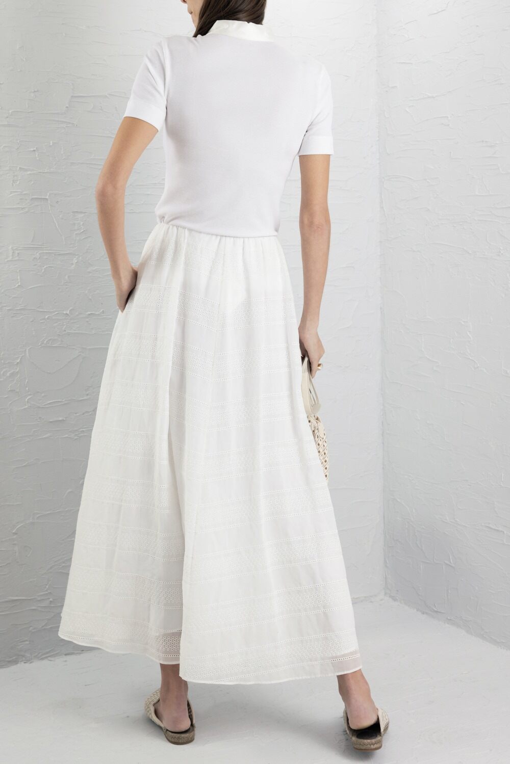 Fitted Rib Polo-WHITE-XS-CLOTHINGTOPKNITS-BRUNELLO CUCINELLI
