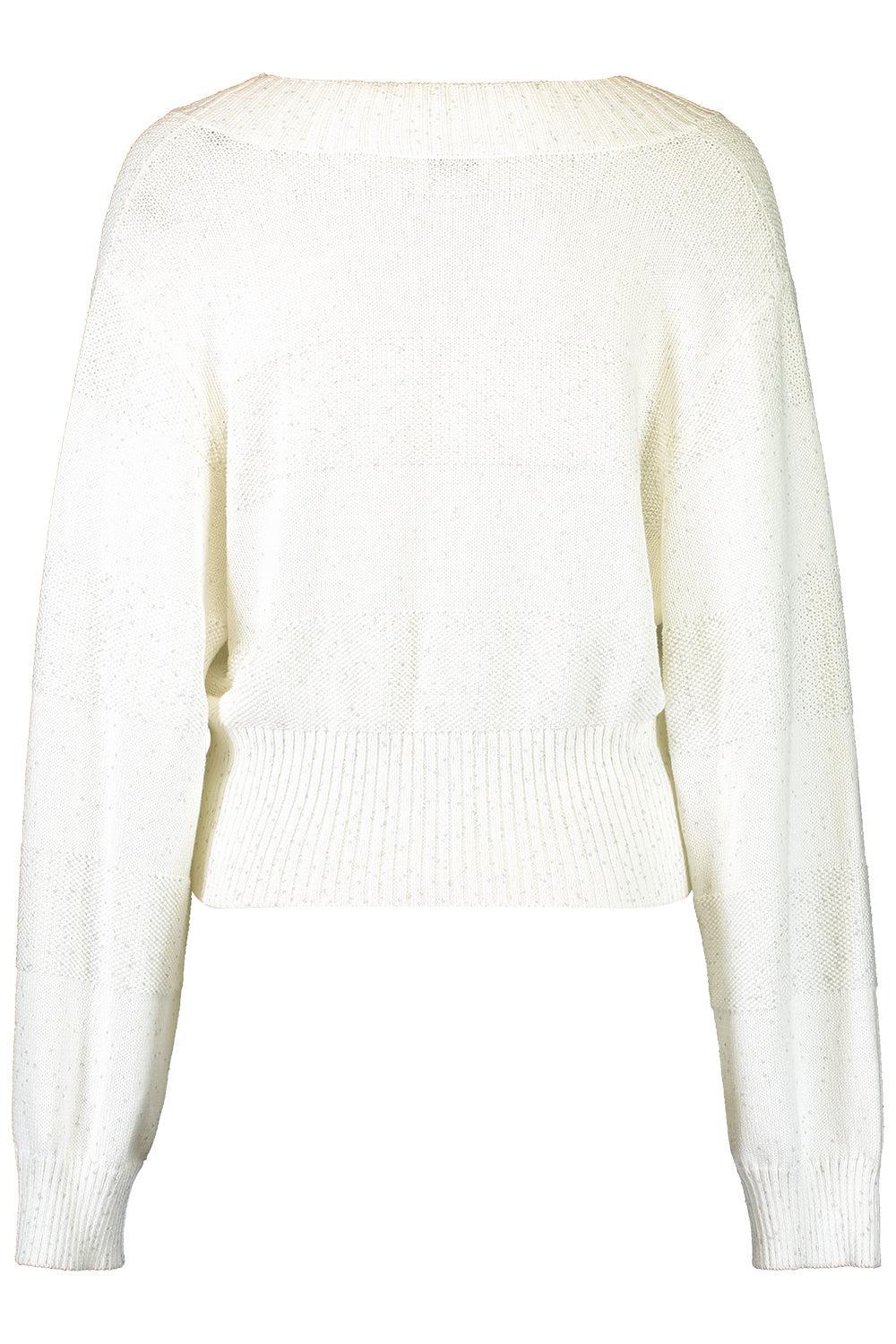 Long Sleeve Knit Pullover-WHITE-XS-CLOTHINGTOPKNITS-BRUNELLO CUCINELLI