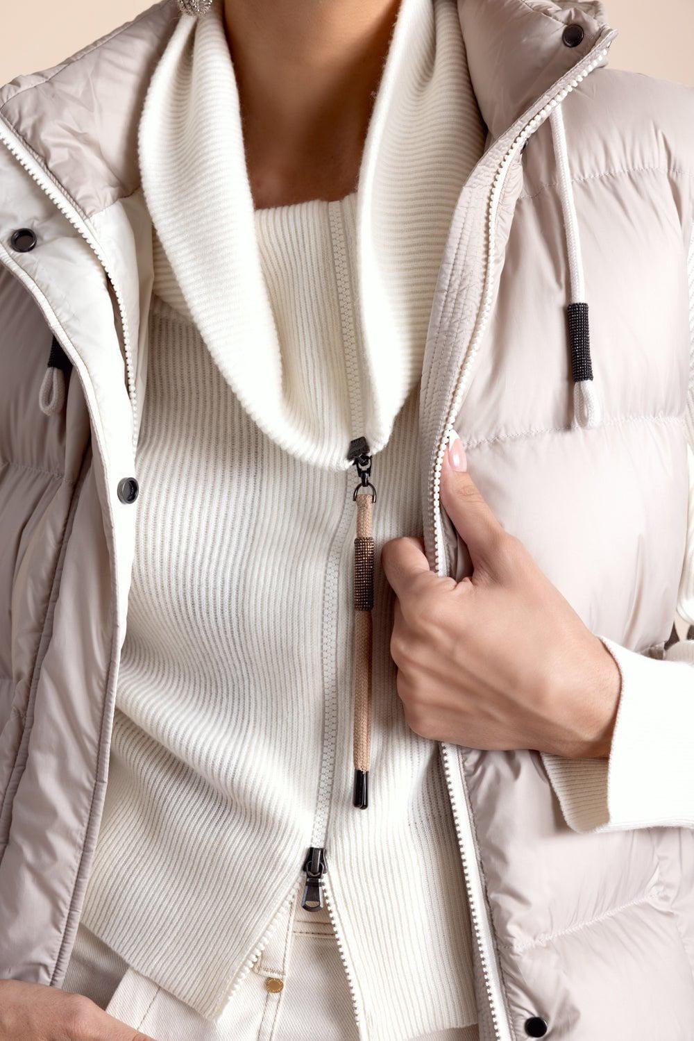 BRUNELLO CUCINELLI-Zip Up Rib Knit-