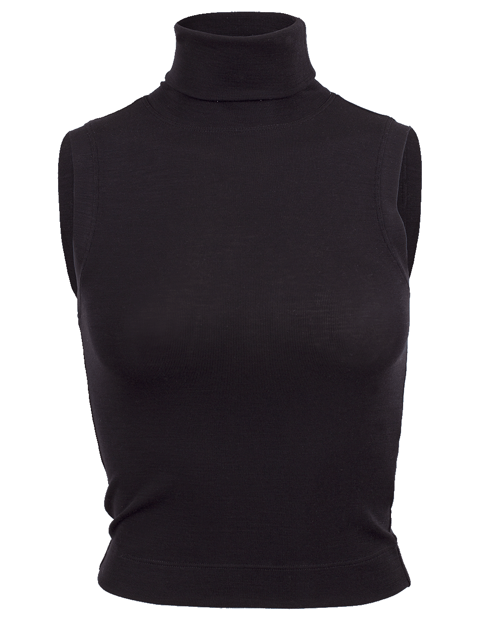 BRUNELLO CUCINELLI-Sleeveless Cropped Turtleneck-