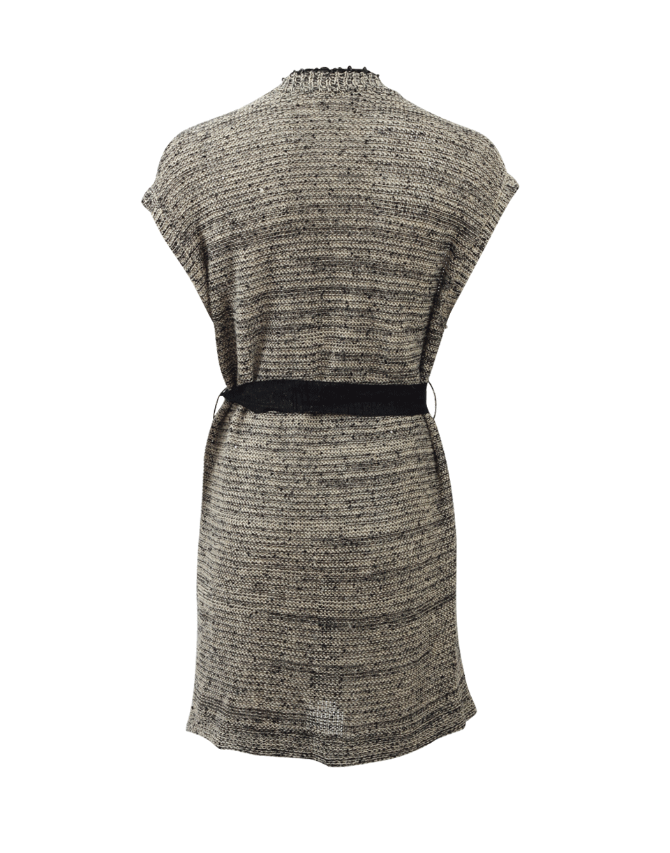 BRUNELLO CUCINELLI-Belted Tweed Vest-