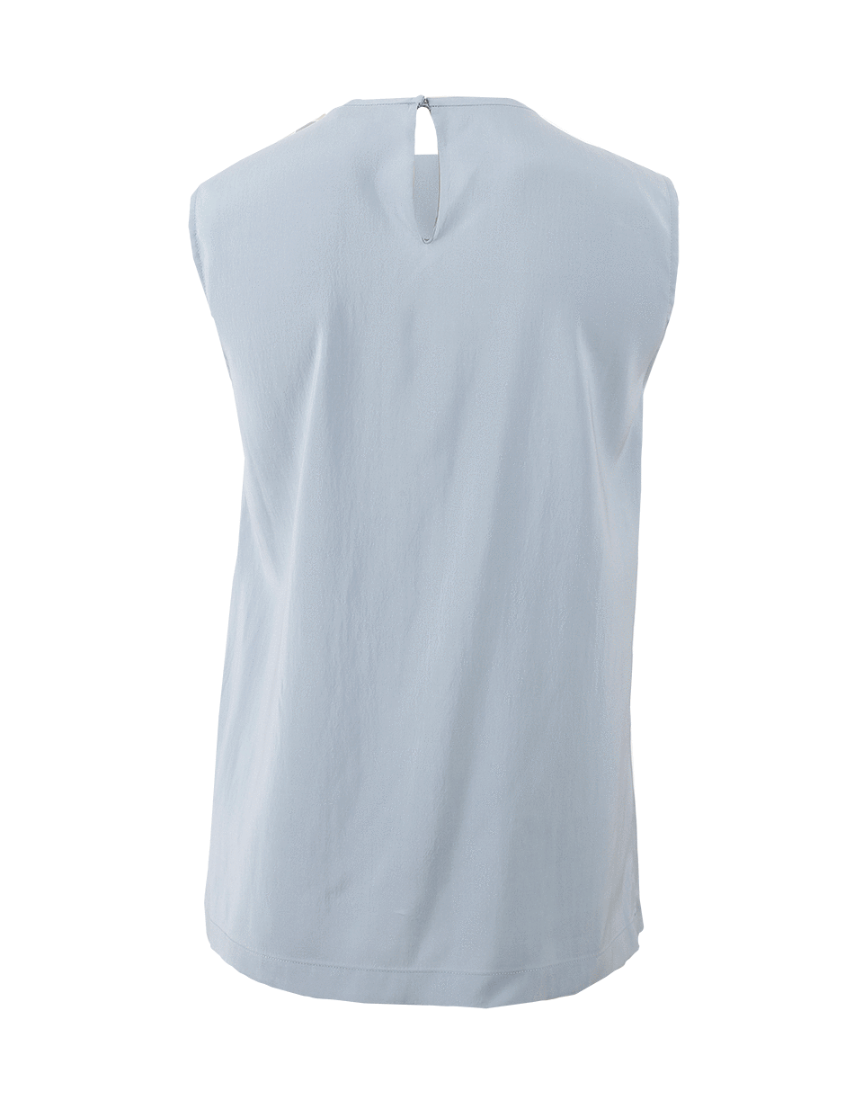 BRUNELLO CUCINELLI-Monili Inset Silk Tank-