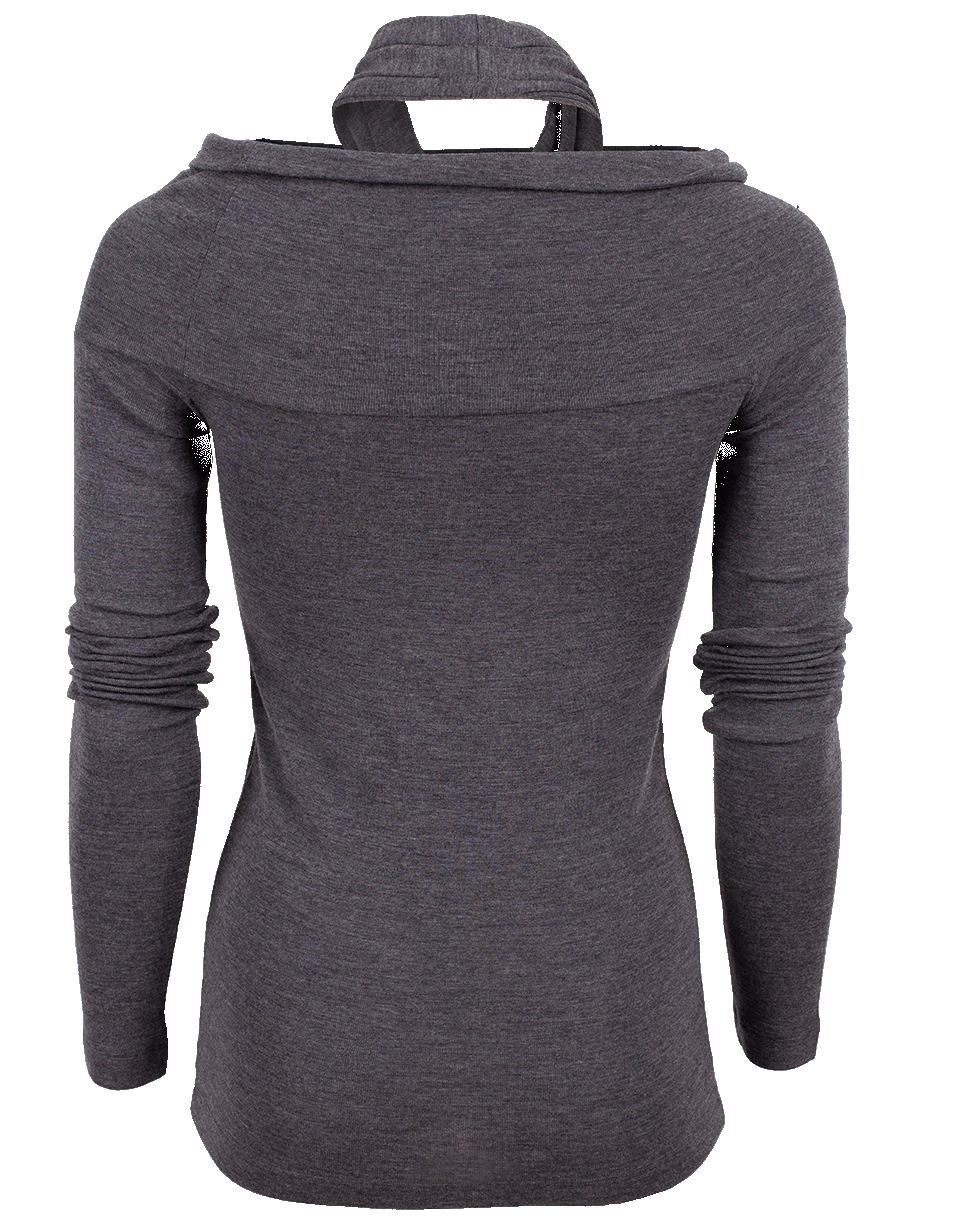 BRUNELLO CUCINELLI-Off the Shoulder Halter Neck Top-