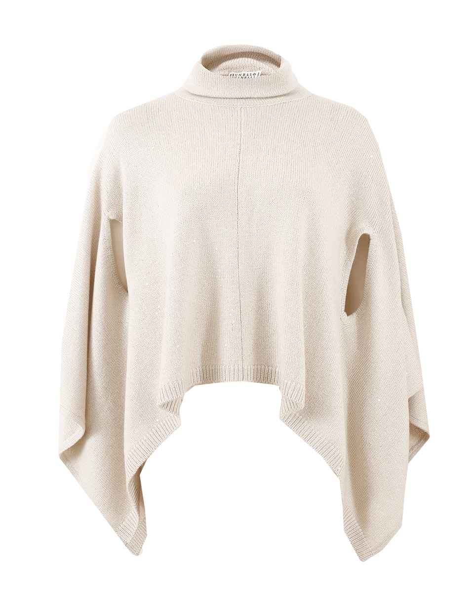 BRUNELLO CUCINELLI-Pailette Cowl Poncho-