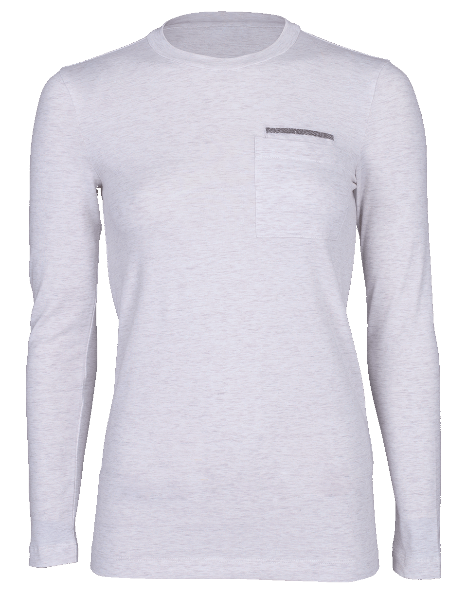 BRUNELLO CUCINELLI-Monilli Crewneck Pocket Tee-OAT
