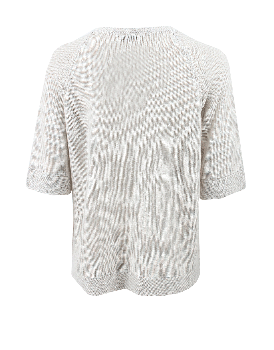 BRUNELLO CUCINELLI-Wide Neck Paillette Pullover-