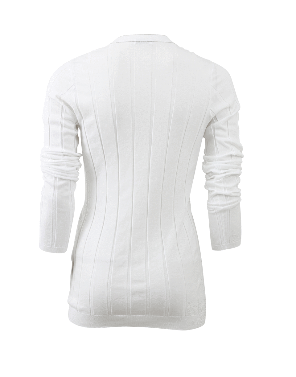 BRUNELLO CUCINELLI-Monili Trim Long-Sleeve Top-