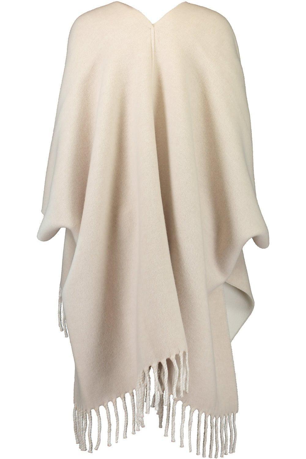 BRUNELLO CUCINELLI-Double Knit Poncho-BEIGE