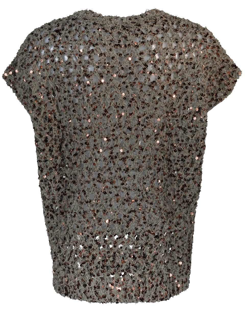 BRUNELLO CUCINELLI-Hemp Paillette Pullover-
