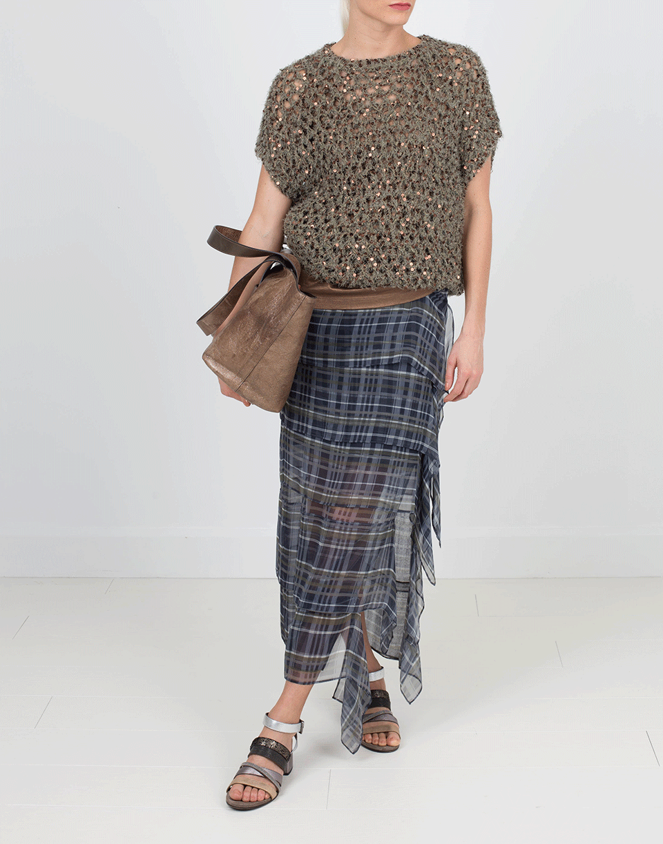 BRUNELLO CUCINELLI-Hemp Paillette Pullover-