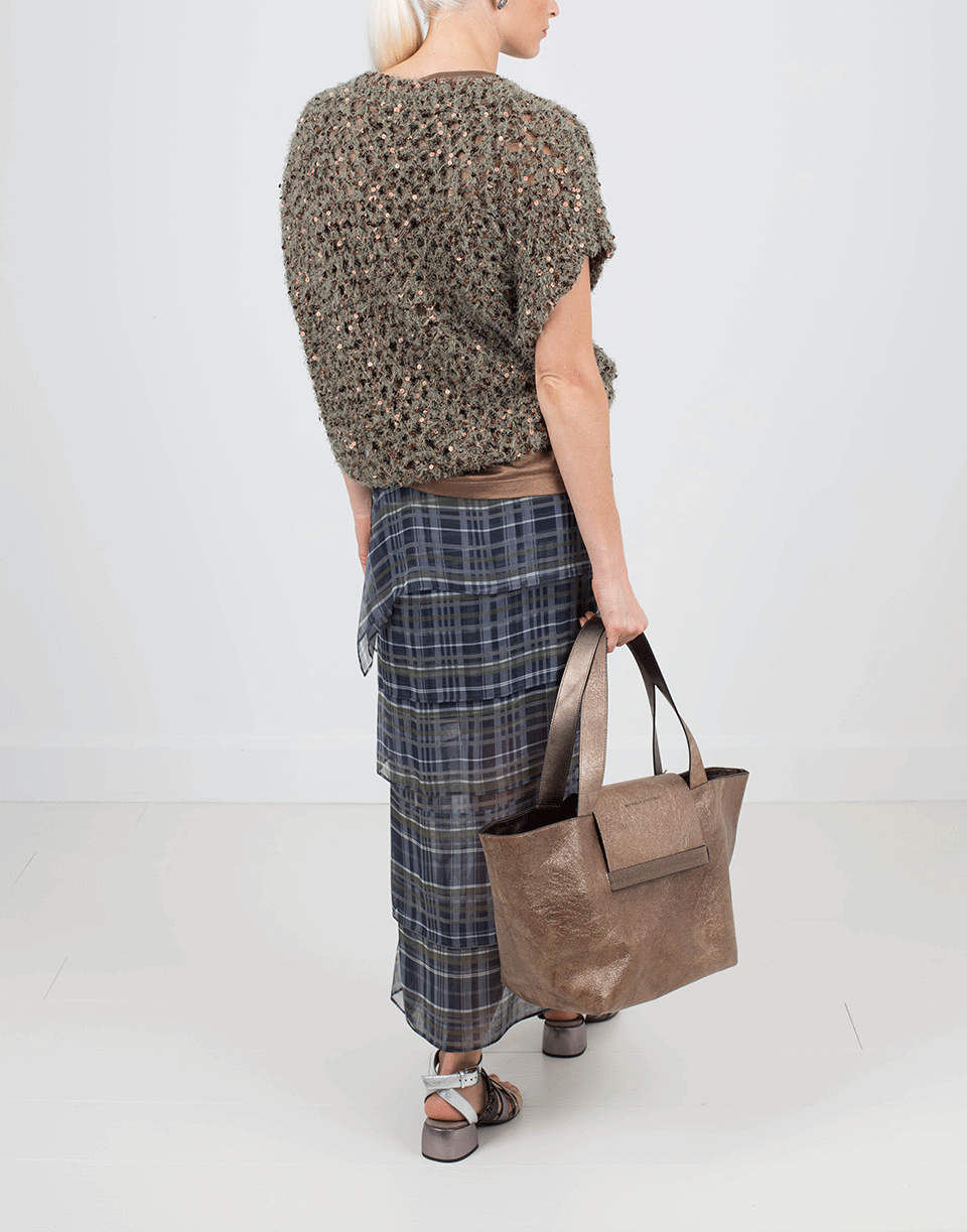 BRUNELLO CUCINELLI-Hemp Paillette Pullover-