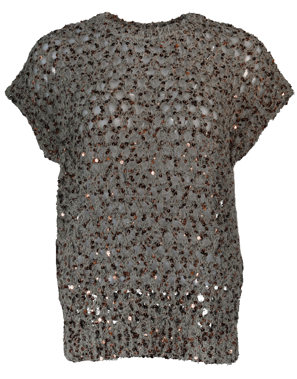 BRUNELLO CUCINELLI-Hemp Paillette Pullover-