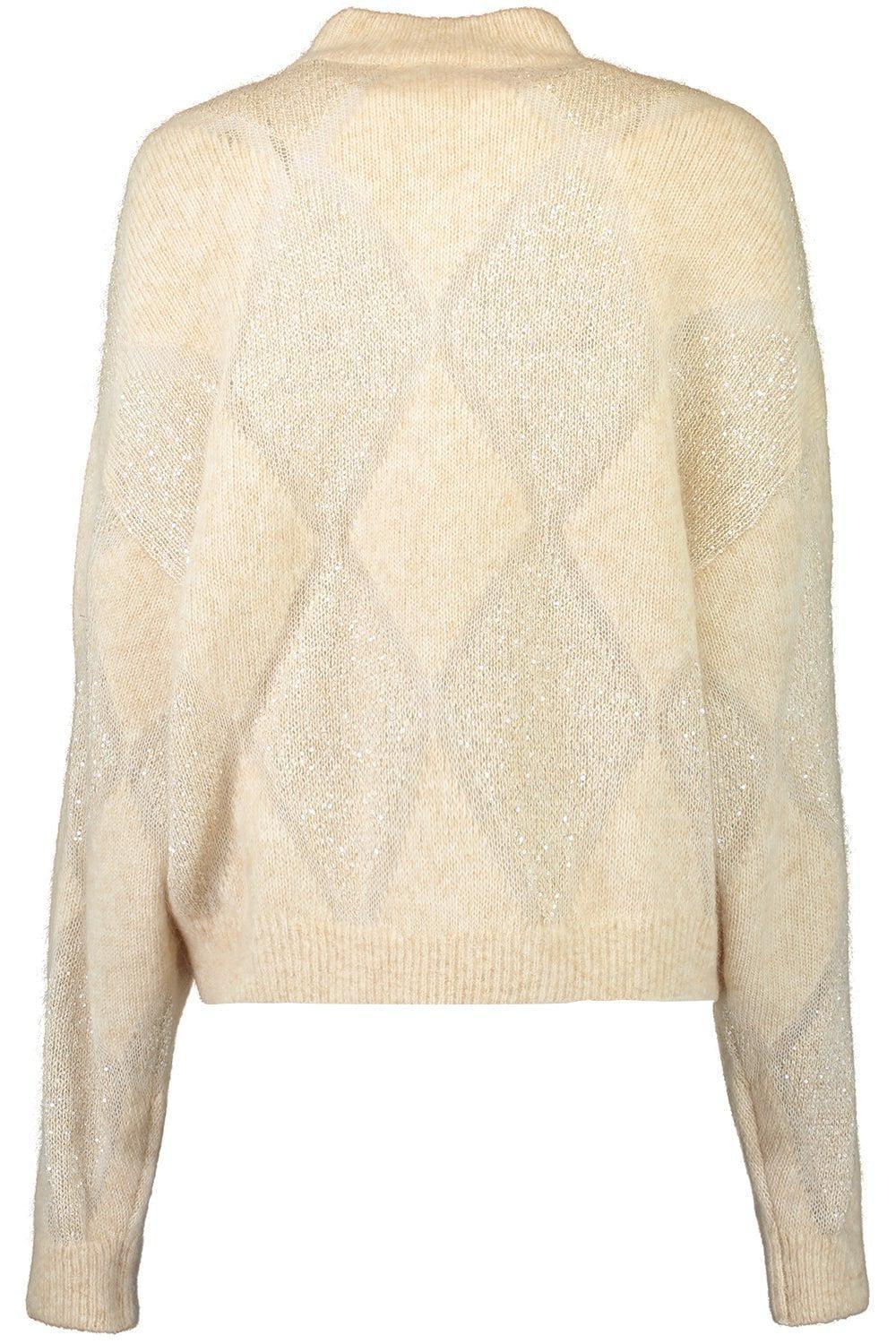BRUNELLO CUCINELLI-Dazzling Argyle Sweater-