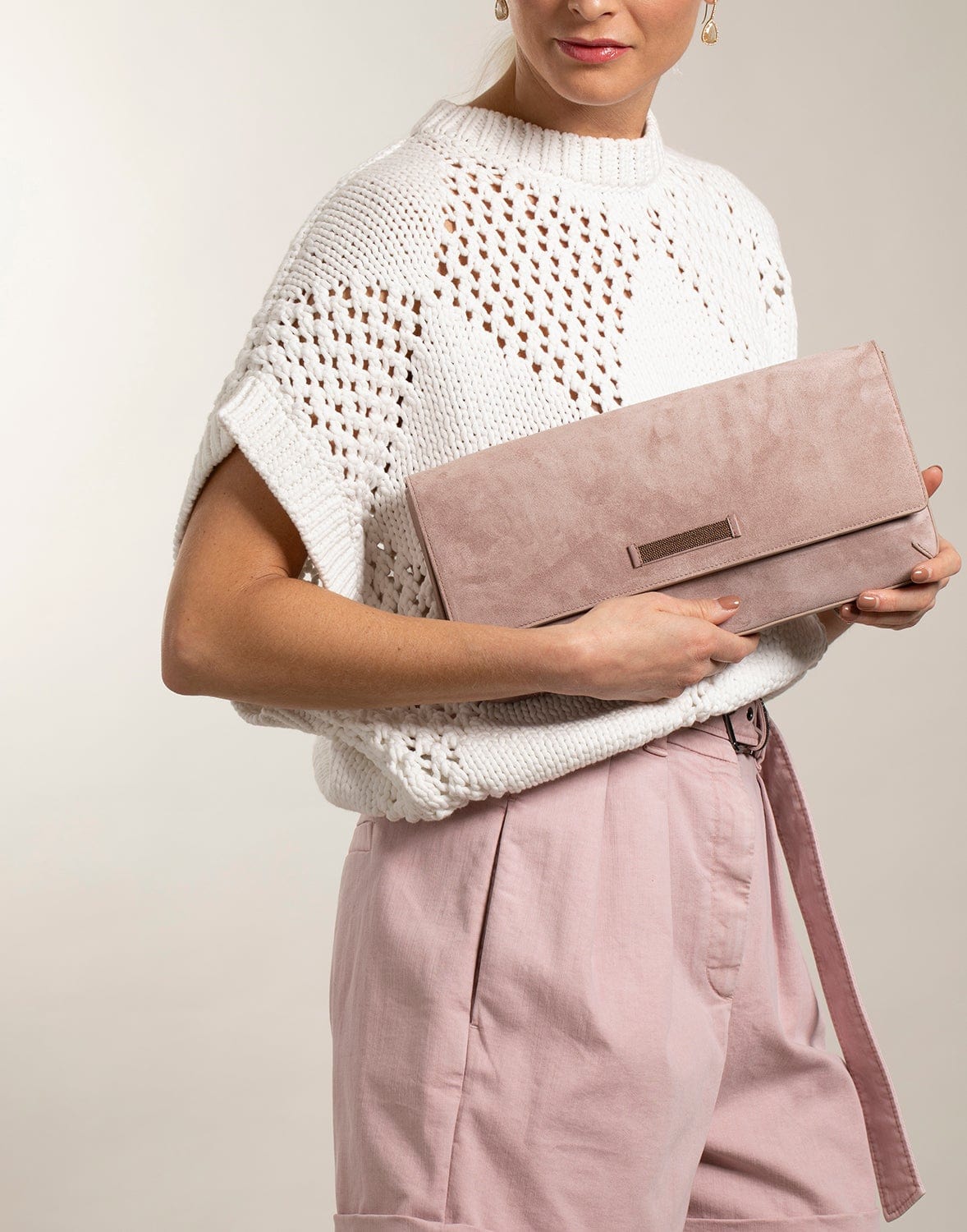 BRUNELLO CUCINELLI-Cap Sleeve Cropped Pullover-