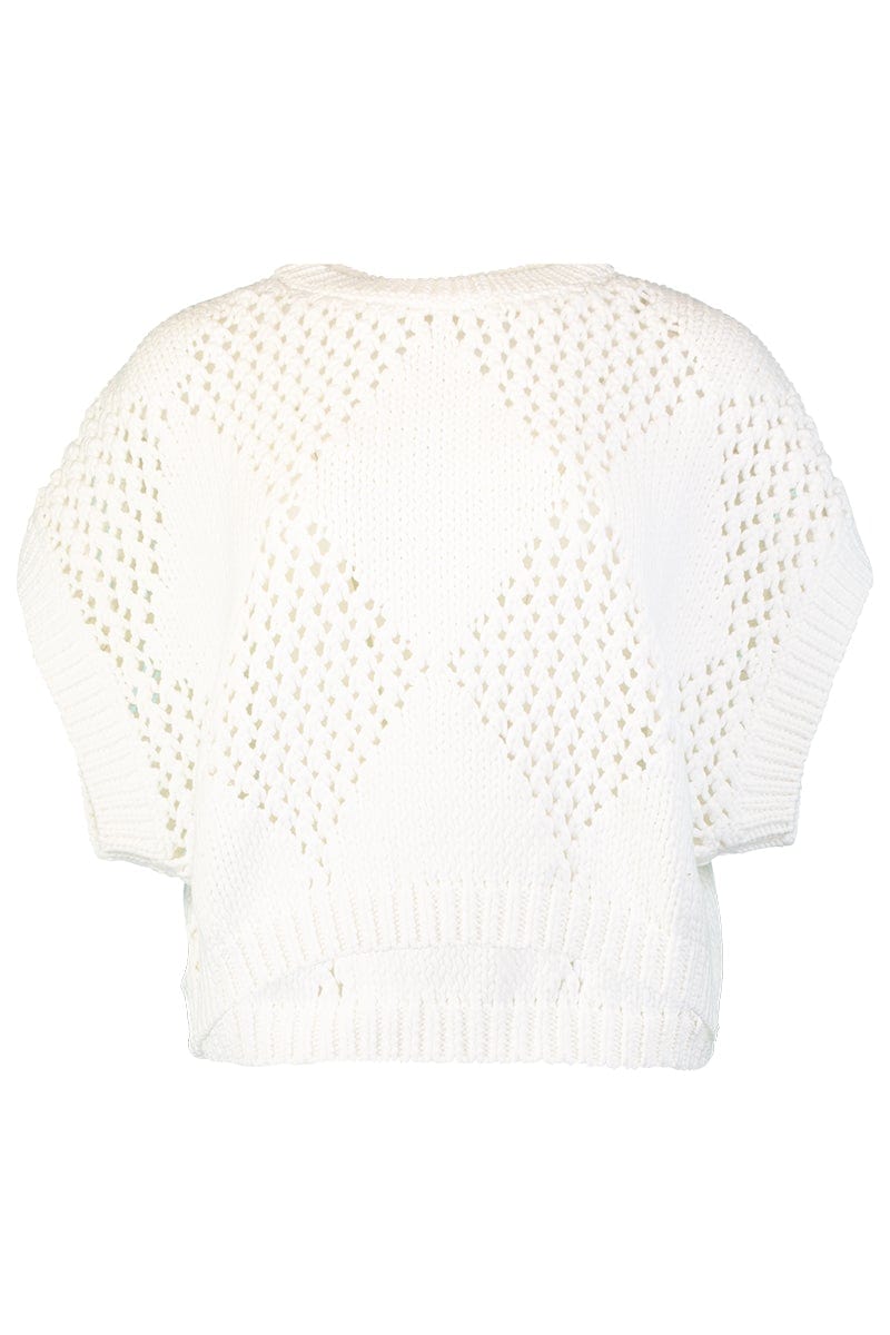 BRUNELLO CUCINELLI-Cap Sleeve Cropped Pullover-