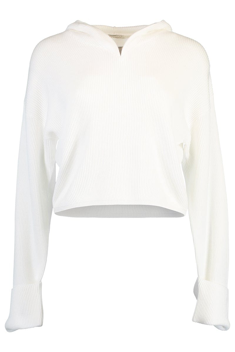 BRUNELLO CUCINELLI-Cropped Hoodie-