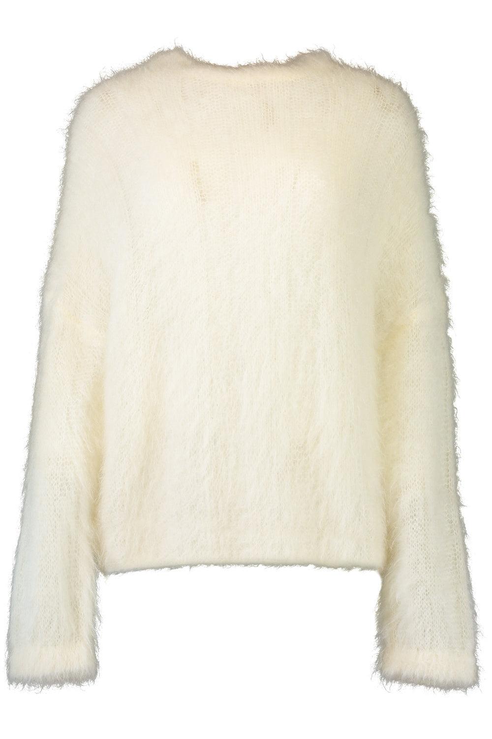 Long Sleeve Candyfloss Sweater-ECRU-XS-CLOTHINGTOPSWEATER-BRUNELLO CUCINELLI