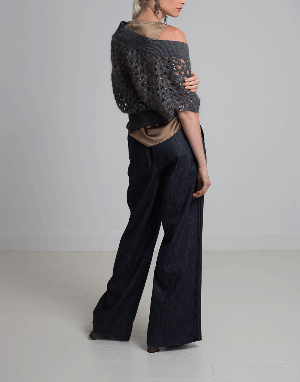 BRUNELLO CUCINELLI-Lux Net Criss Cross Pullover-