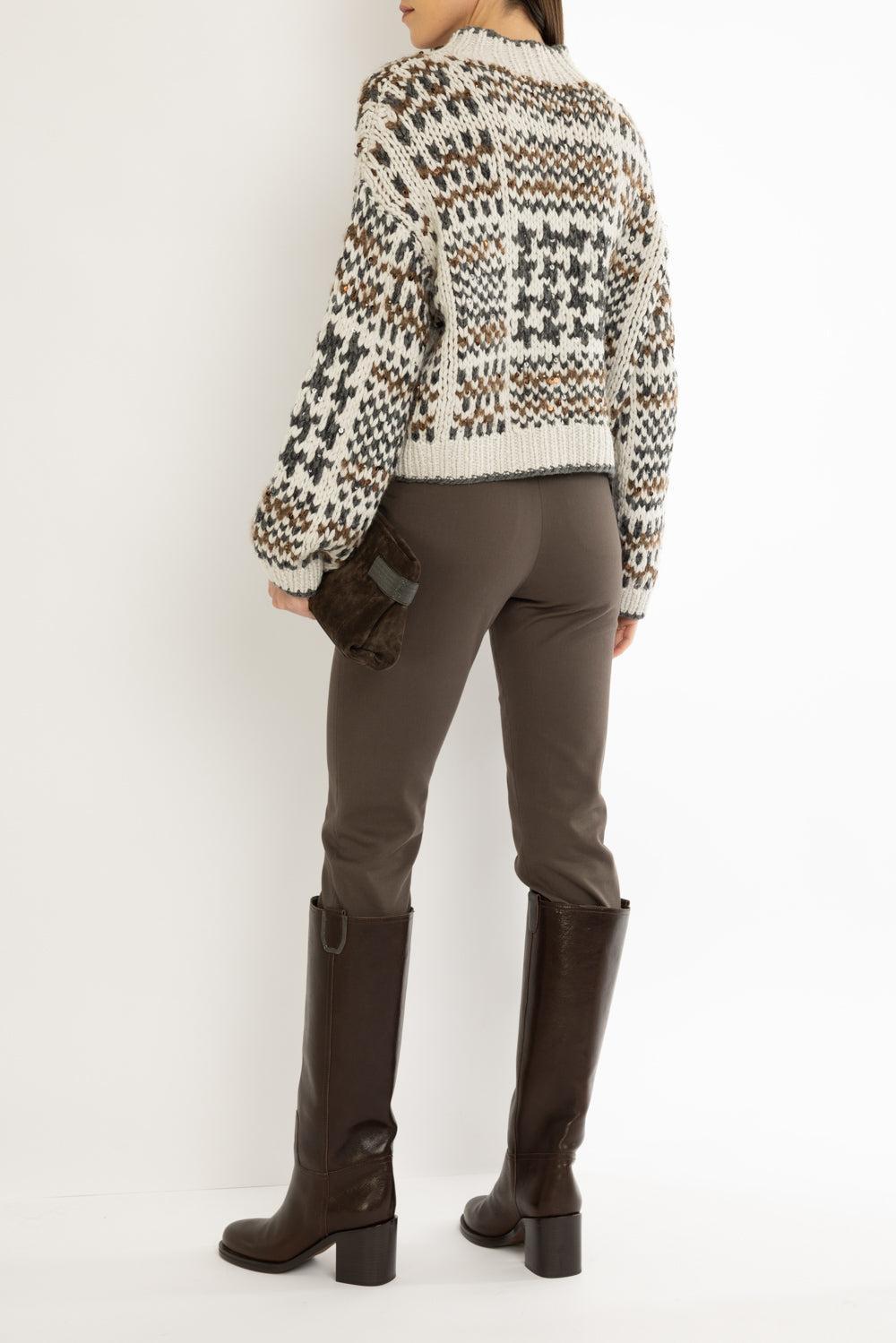 Prince Of Wales Opera Sweater-PEARL-XS-CLOTHINGTOPSWEATER-BRUNELLO CUCINELLI