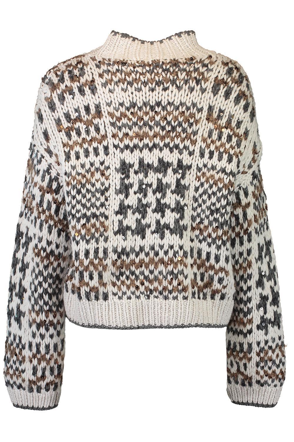 Prince Of Wales Opera Sweater-PEARL-XS-CLOTHINGTOPSWEATER-BRUNELLO CUCINELLI