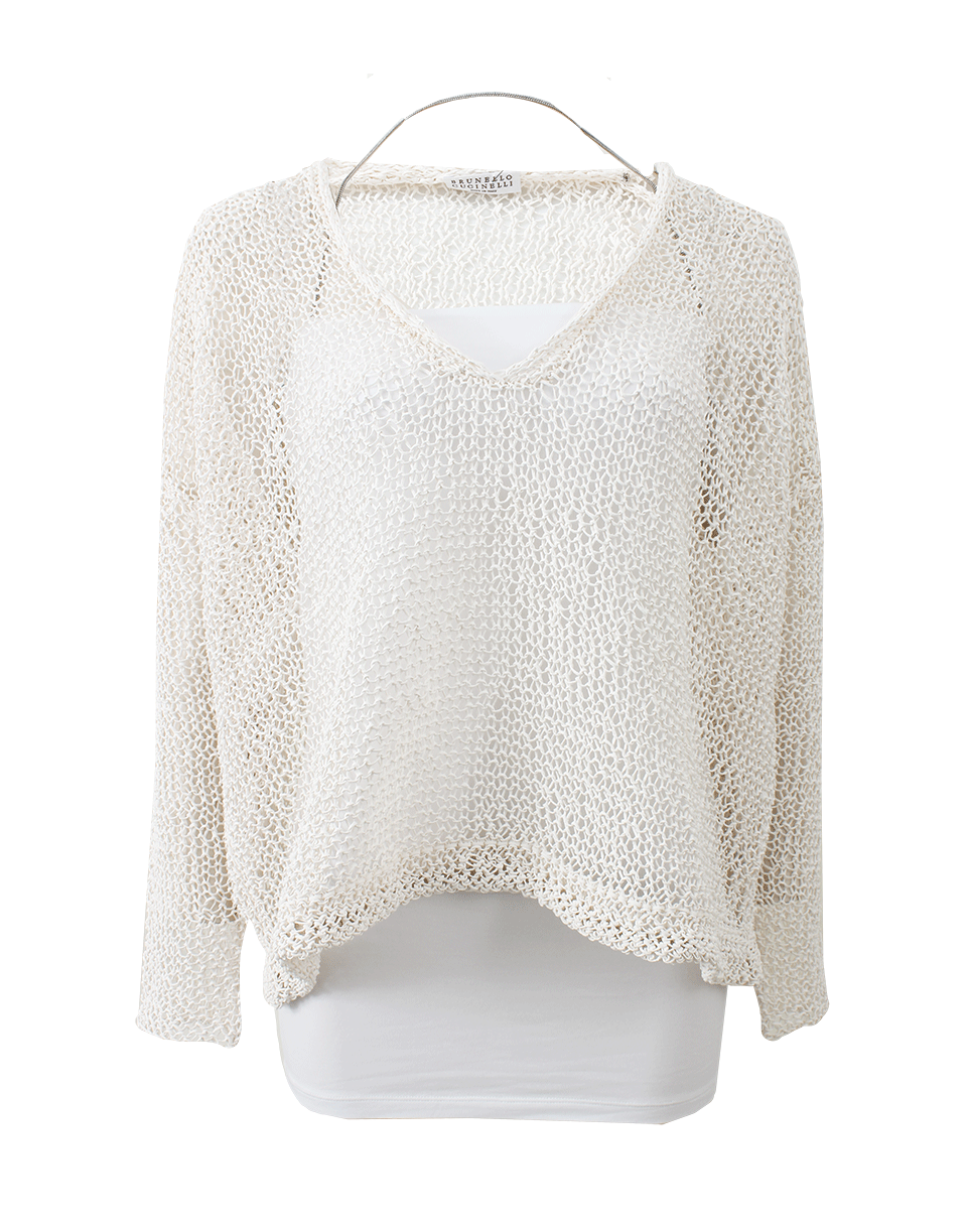 BRUNELLO CUCINELLI-Macrame Oversized Pullover-