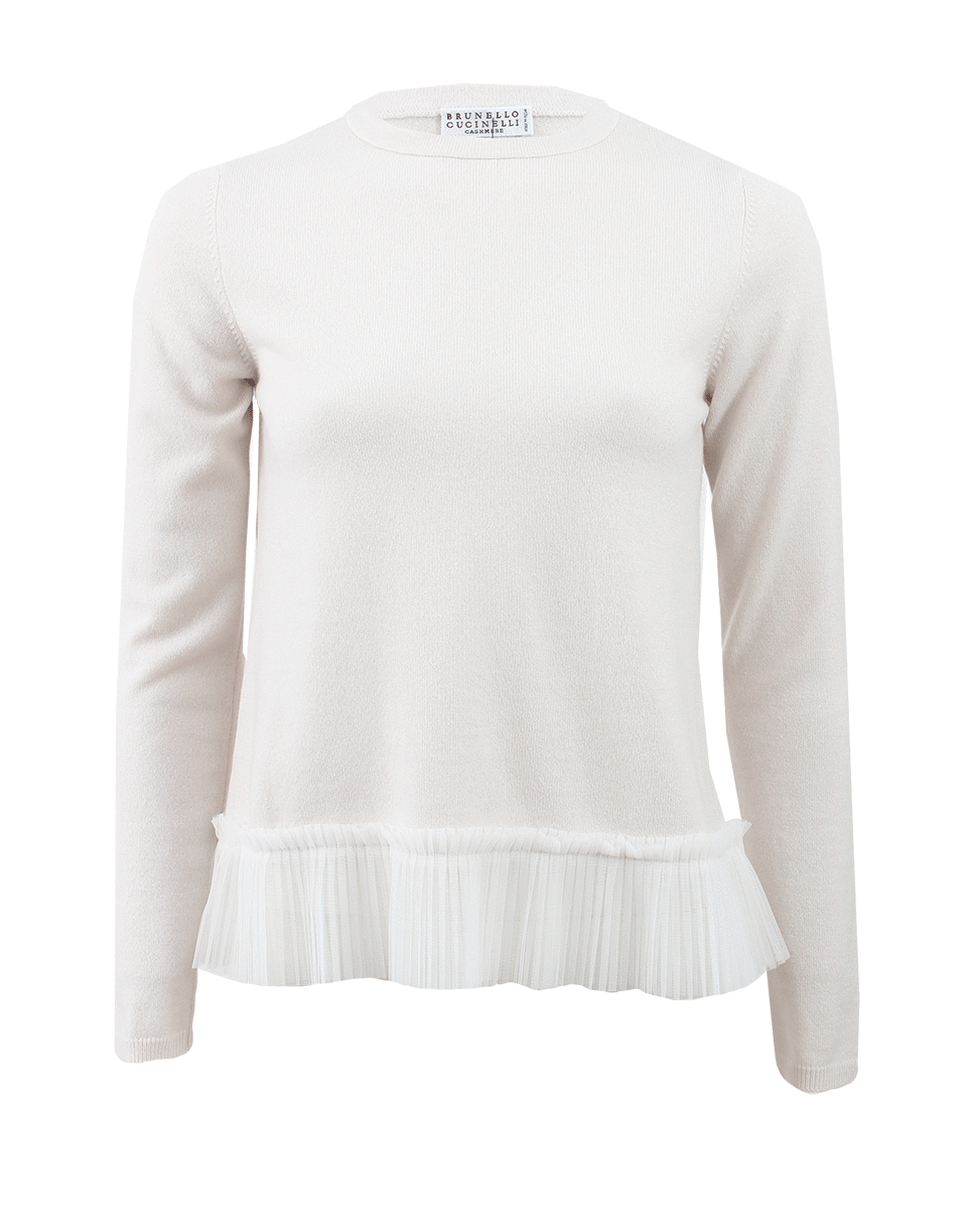 BRUNELLO CUCINELLI-Pullover Tulle Bottom-