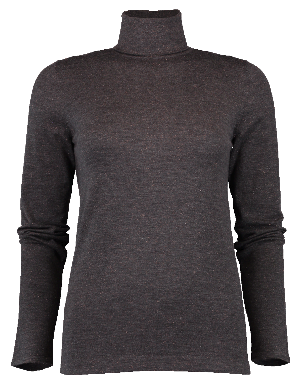 BRUNELLO CUCINELLI-Lurex Blend Turtleneck Top-