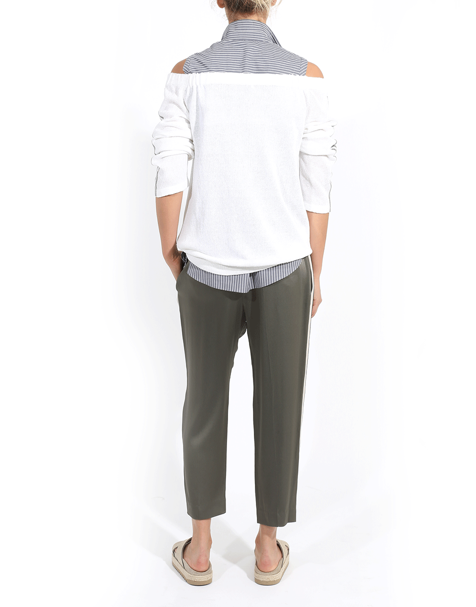 BRUNELLO CUCINELLI-Off Shoulder Knit Top-