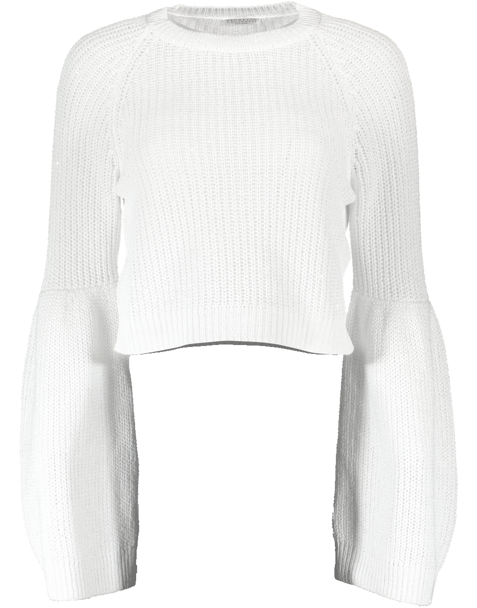 BRUNELLO CUCINELLI-Cropped Paillette Pullover-