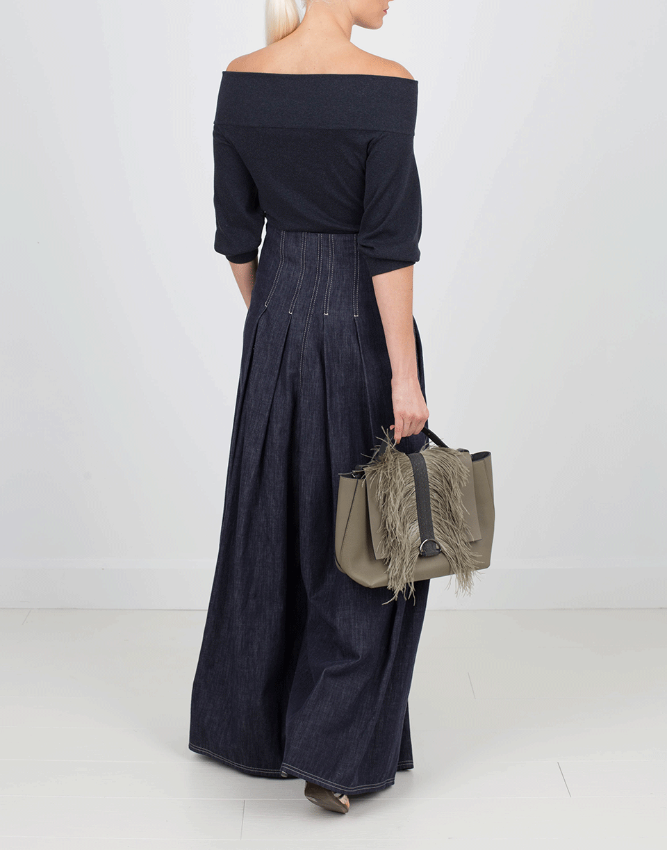 BRUNELLO CUCINELLI-Off Shoulder Tee-
