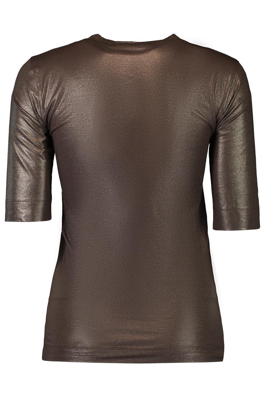 Short Sleeve Lurex Top-CHOCOBRZ-M-CLOTHINGTOPT-SHIRT-BRUNELLO CUCINELLI