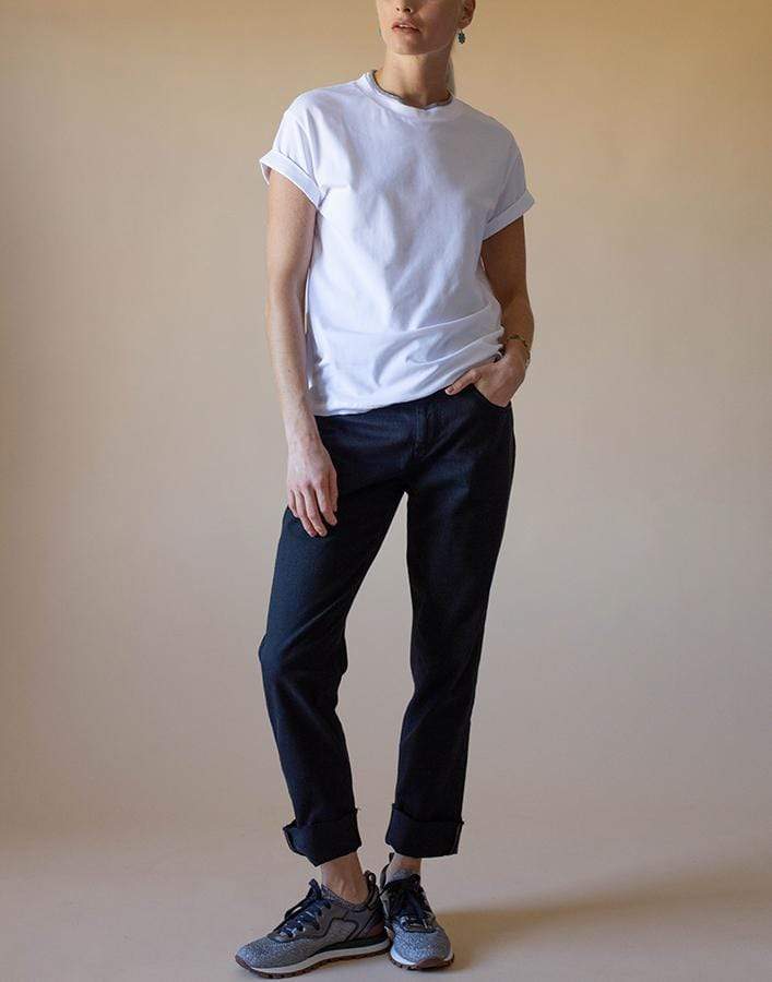 BRUNELLO CUCINELLI-White Flat Cotton Short Sleeve T-Shirt-