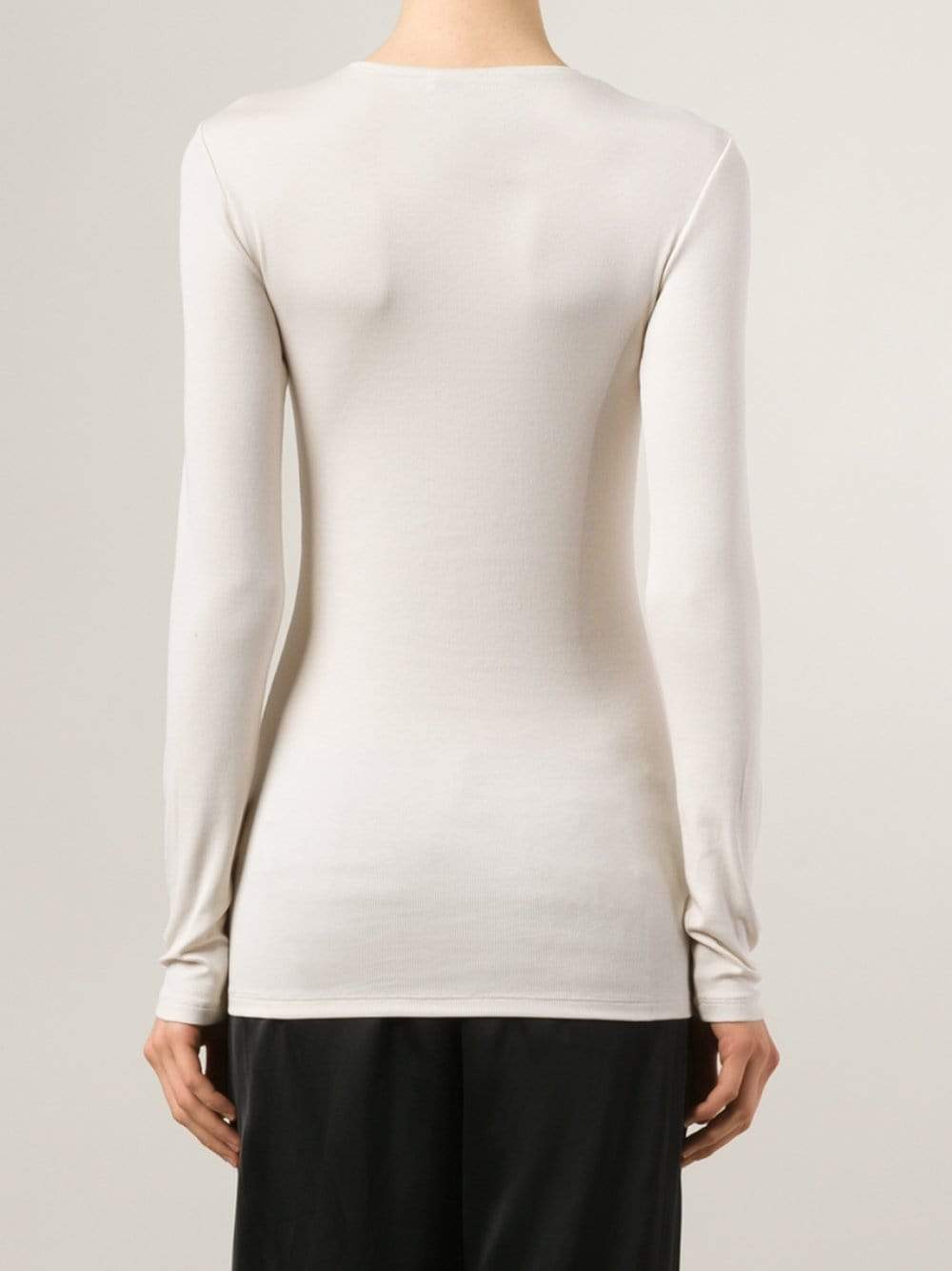 BRUNELLO CUCINELLI-Long-Sleeve Ribbed Tee-