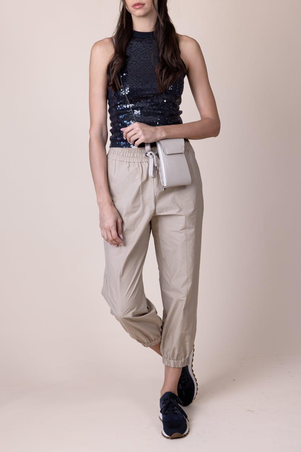BRUNELLO CUCINELLI-Pailette Tank - Anthracite-