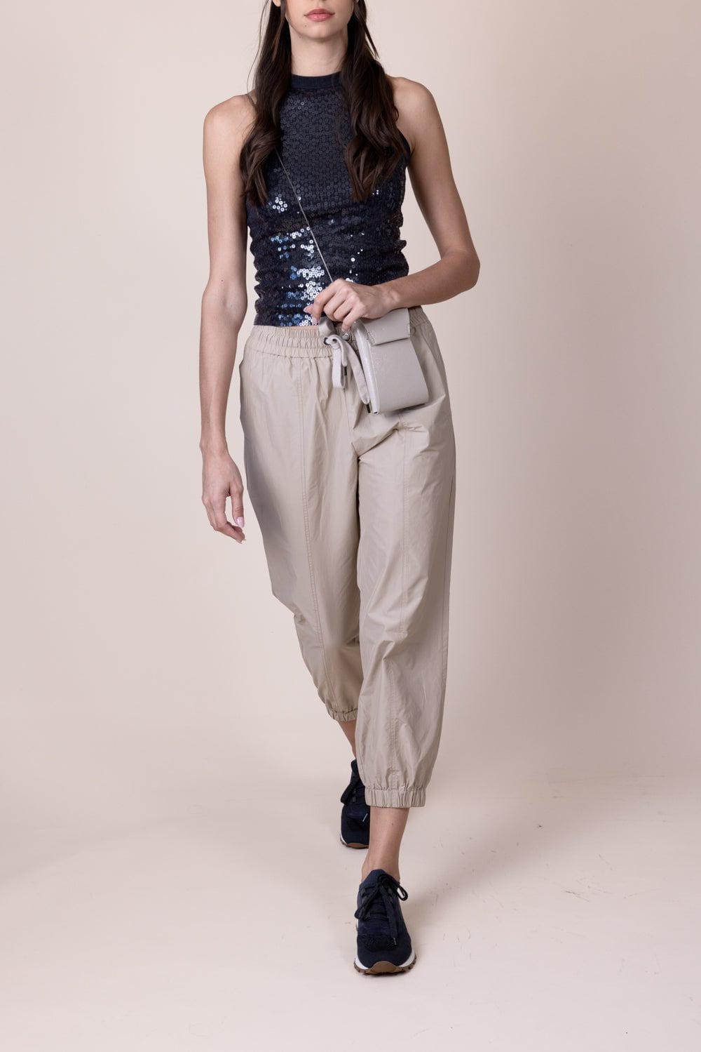 BRUNELLO CUCINELLI-Pailette Tank - Anthracite-