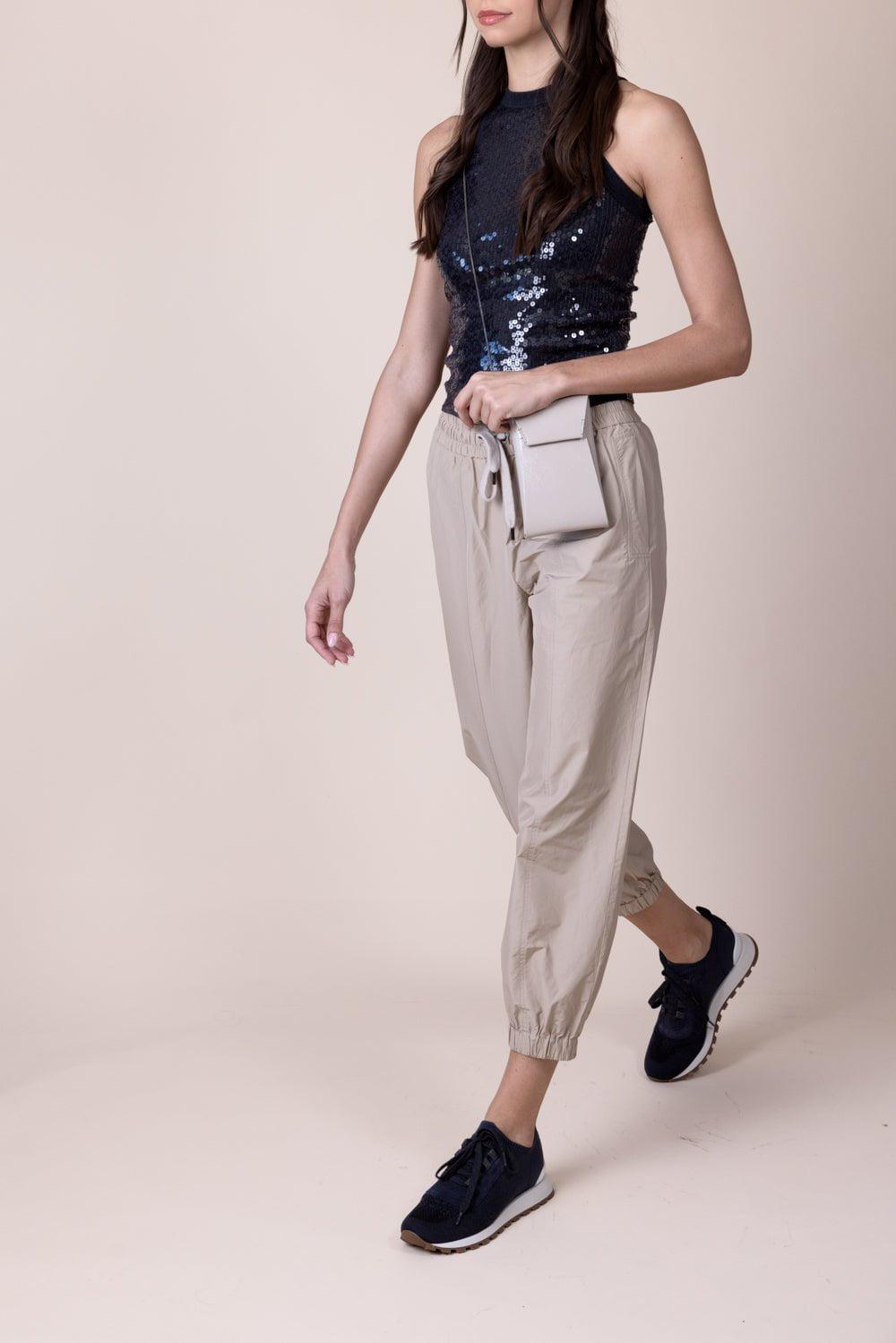 BRUNELLO CUCINELLI-Pailette Tank - Anthracite-