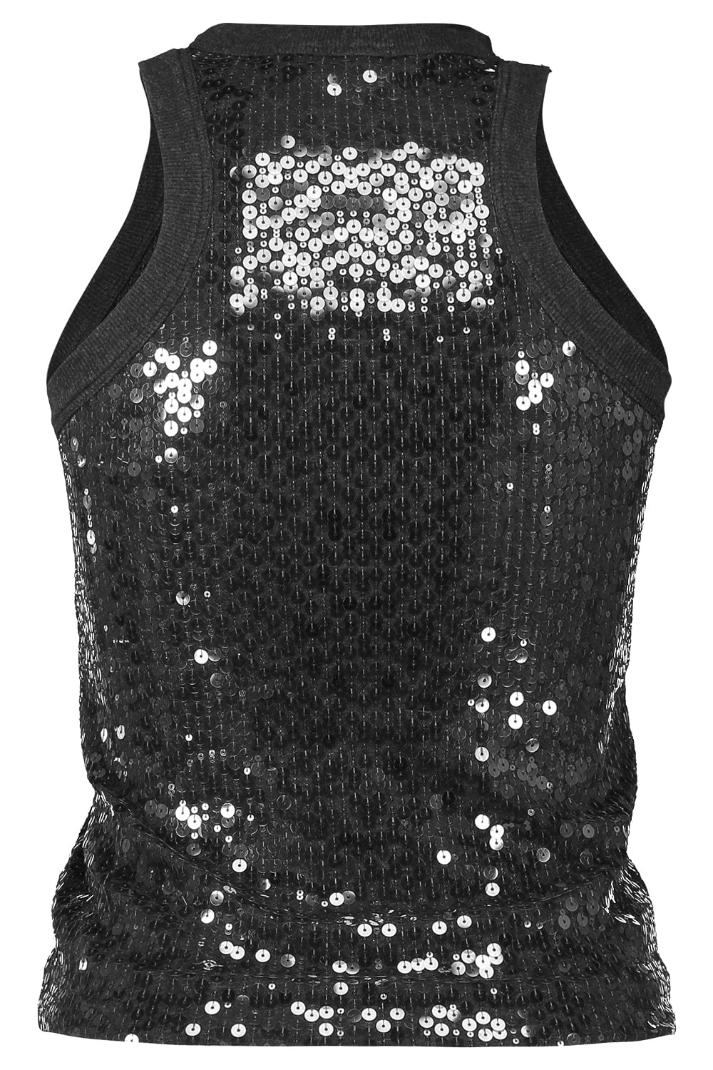 BRUNELLO CUCINELLI-Pailette Tank - Anthracite-