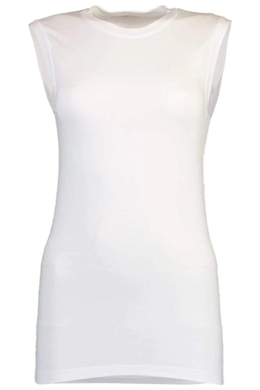 BRUNELLO CUCINELLI-Cotton Sleeveless T-Shirt-
