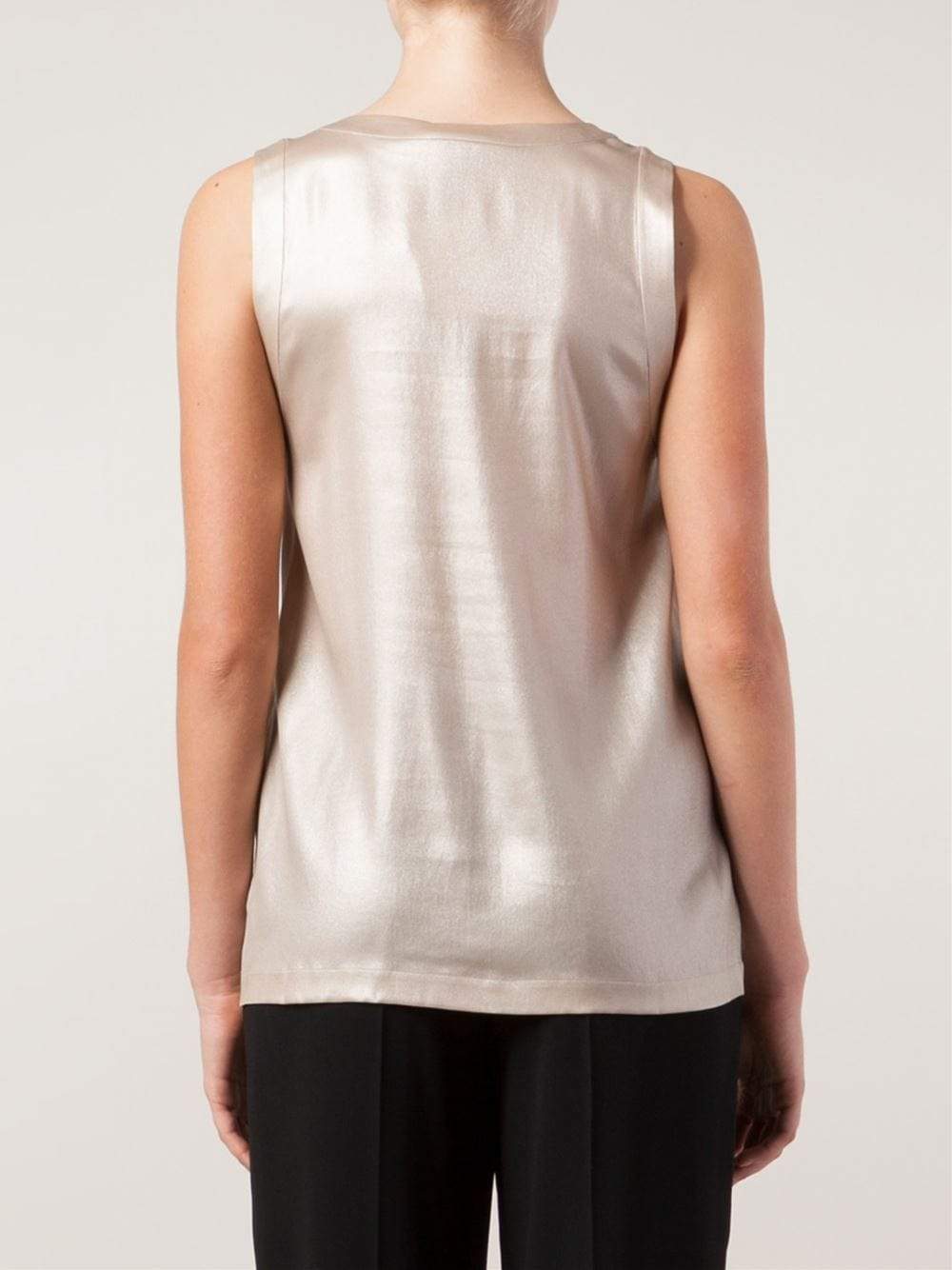 BRUNELLO CUCINELLI-Lame Silk Tank-