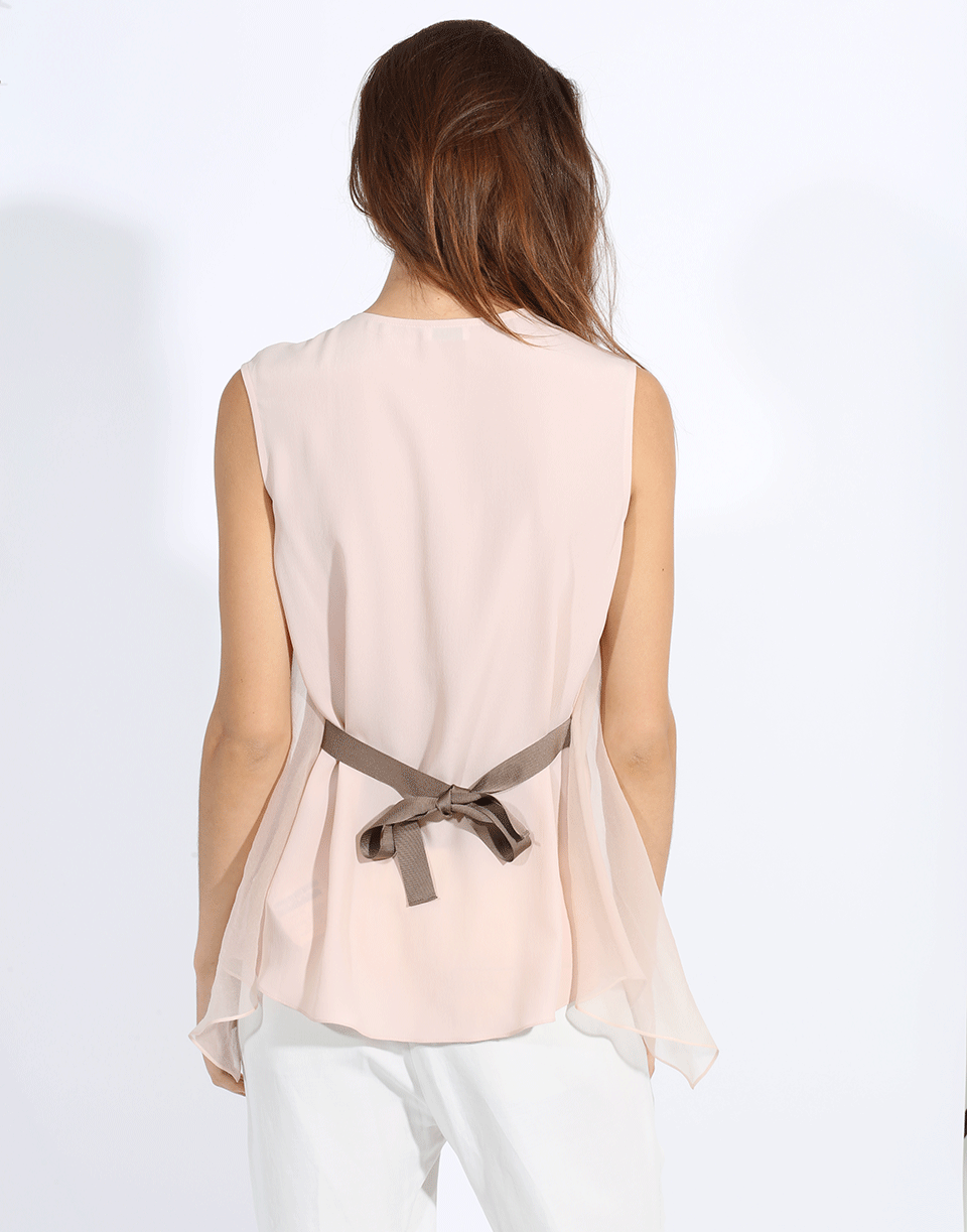 BRUNELLO CUCINELLI-Hankerchief Hem Tank-